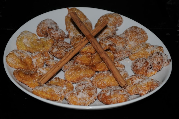 Casserole sweets that are usually served as a christmas or easter sweet typical of andalusia