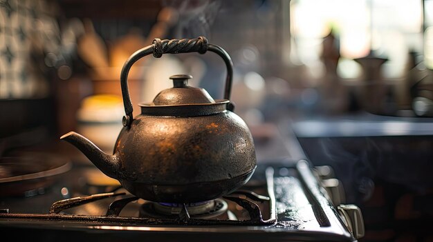 Cast iron kettle brews Generative AI