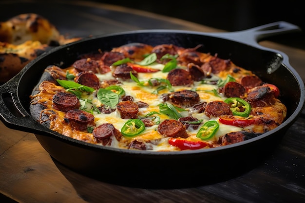 Cast Iron Skillet Pizza Dinner Recipe