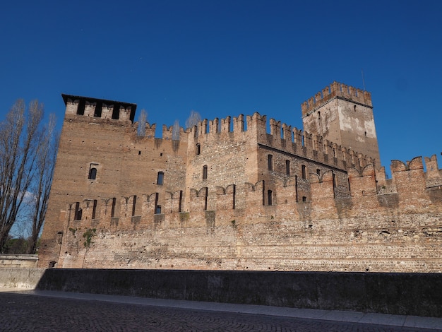 Castelvecchio Bridge aka Scaliger Bridge in Verona