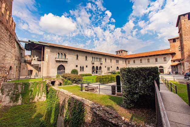 Castelvecchio in Verona; a medieval castle in the center of the Italian city