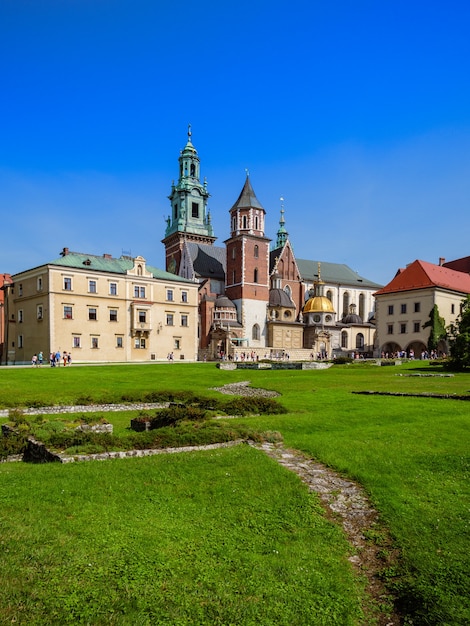 Castle and Cathedral on sunny summer day