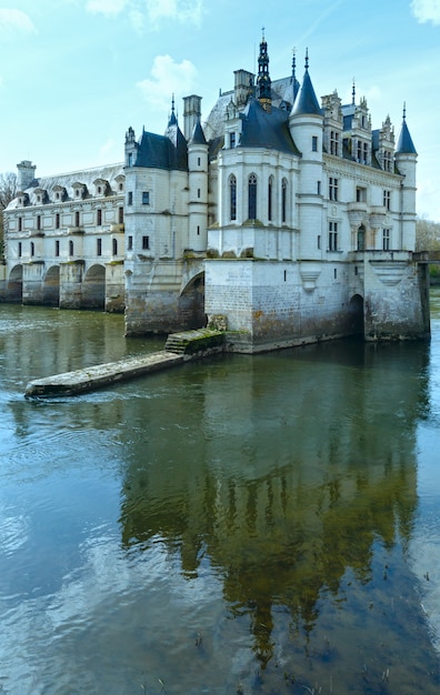 Castle Chenonceau on the River Cher France.