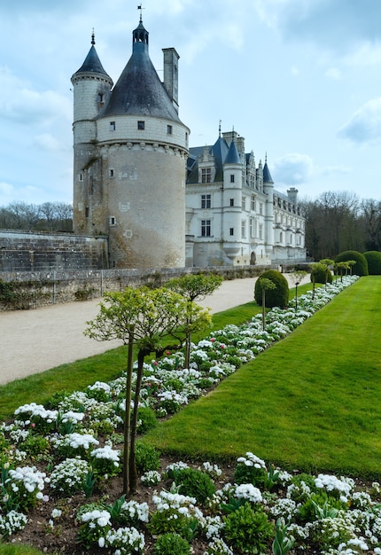 Castle Chenonceau on the River Cher