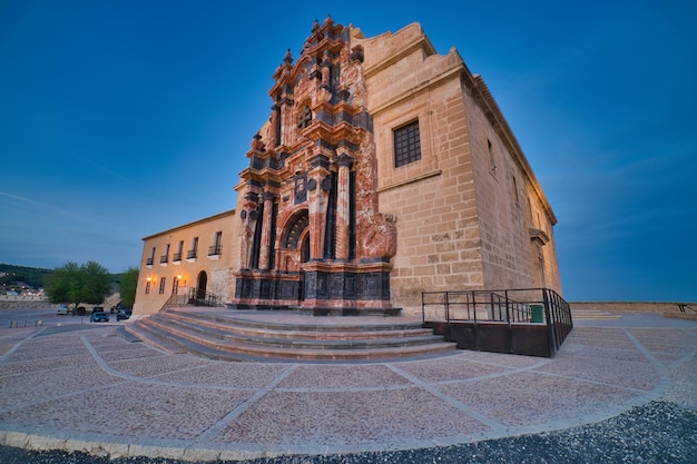 Castle of city caravaca de la cruz murcia