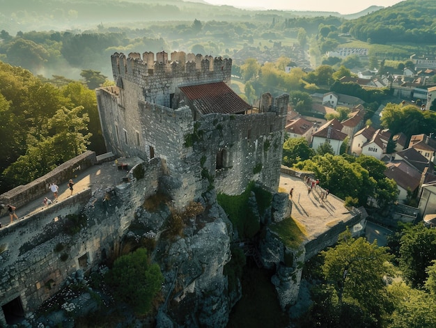 Castle on cliff