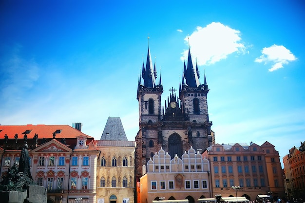 castle in czech republic / panoramic view ancient medieval castle in czech republic, tourist site of history