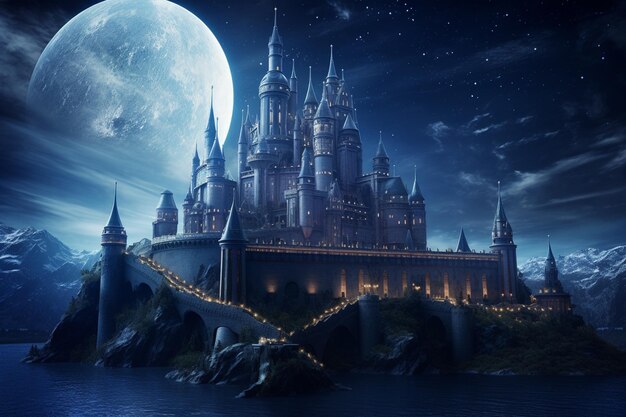 Castle of lunar light that shines on starry nights 00012 03