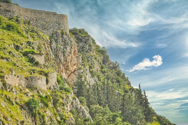 Castle in Nafplio city in Greece