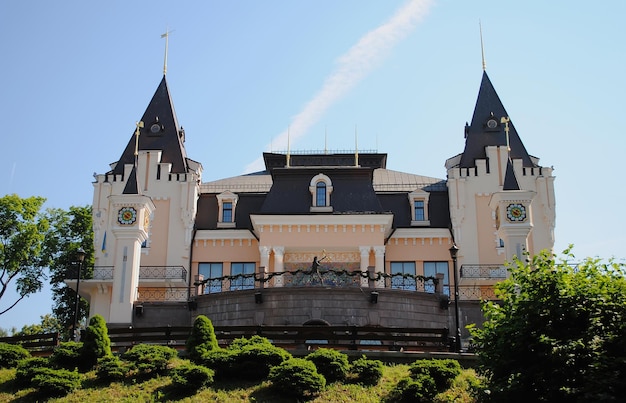 Castle of puppet theater in the park in Kiev