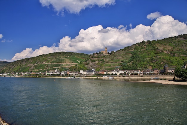 Castle in Rhine Valley in west Germany