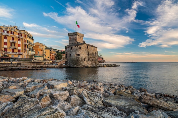 Castle on the sea in Rapallo