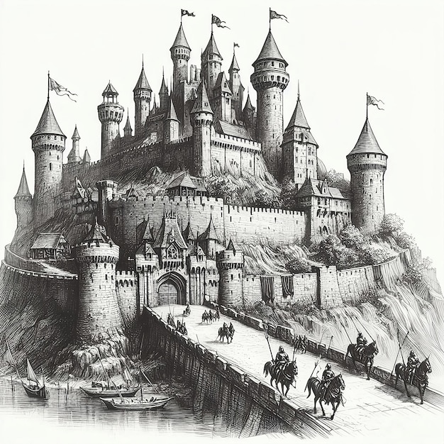 Photo castle sketch