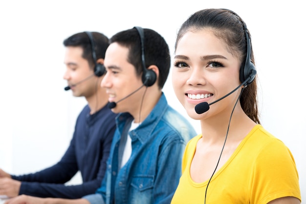 Casual call center team