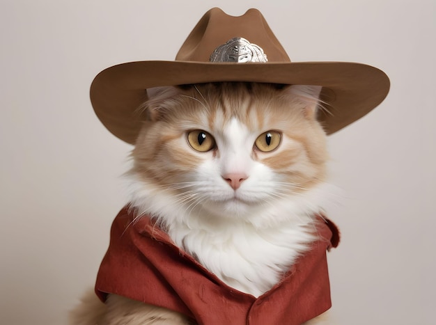 The cat in the cowboy hat