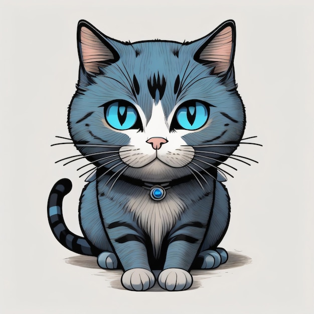 Cat Illustration style