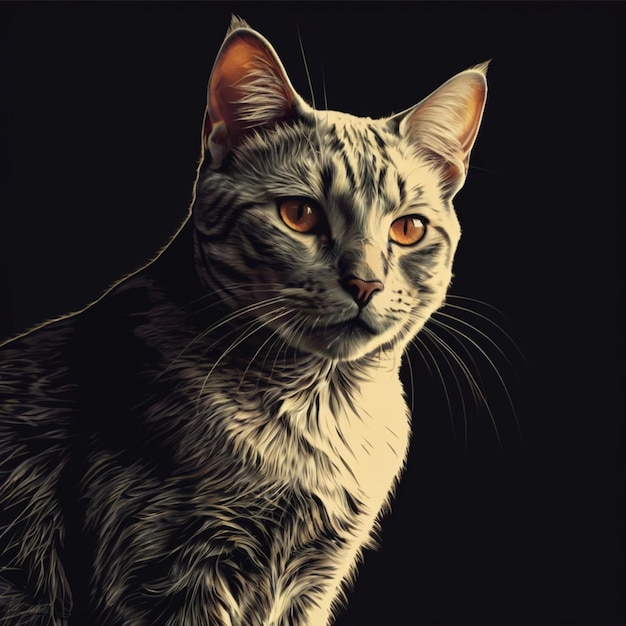 cat image created with ai