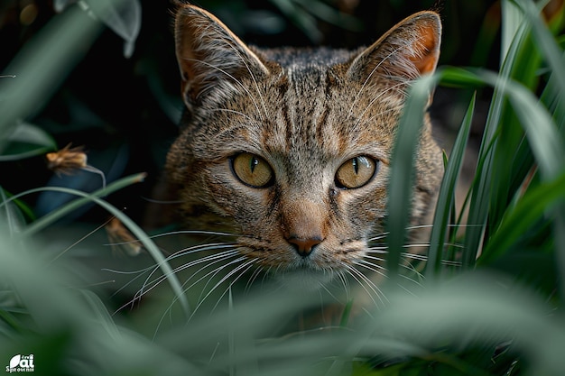 a cat is looking at the camera with the green eyes