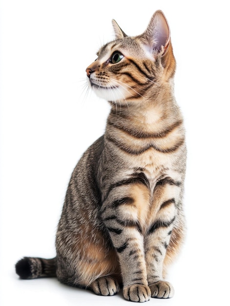 Cat kitten in motion pose transparent background