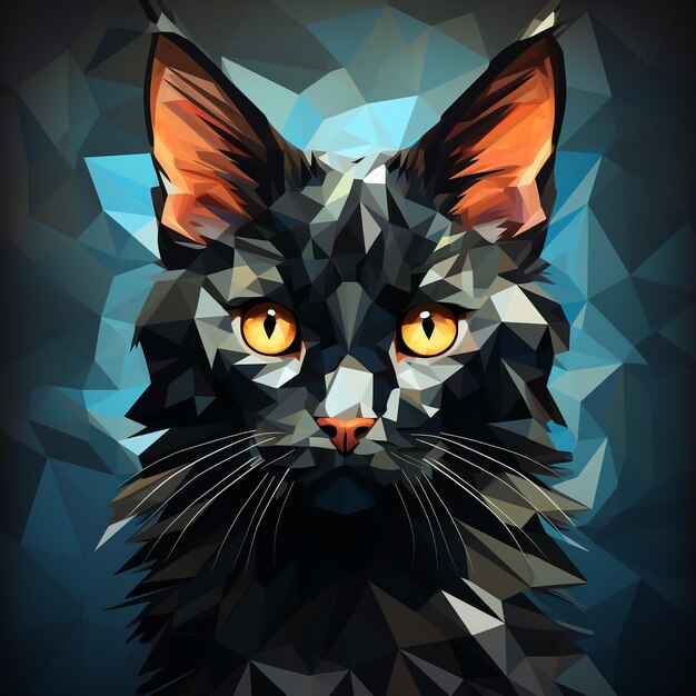 cat low poly