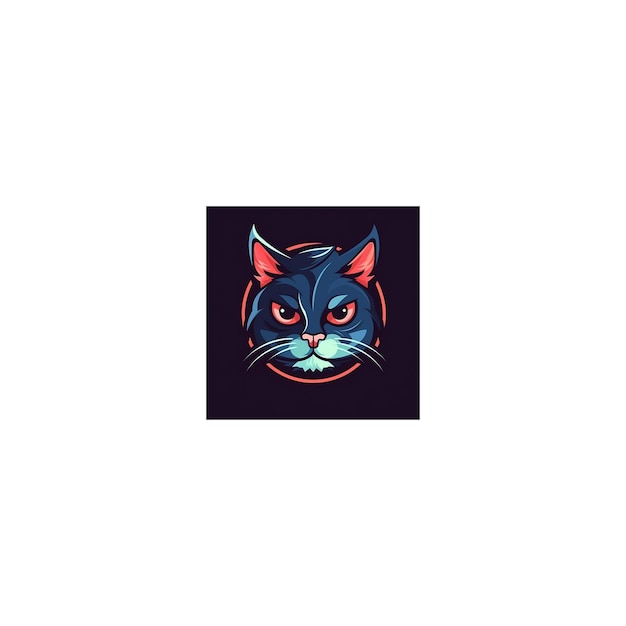 Photo cat mascot logo icon21