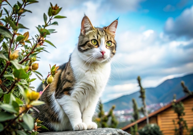 cat nature photo ai generate