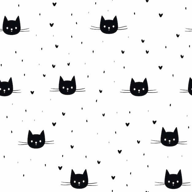 Photo cat pattern backgrounds mammal