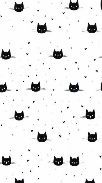 Photo cat pattern backgrounds mammal