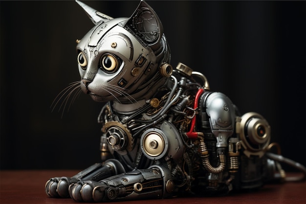 cat robot black