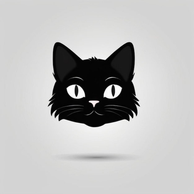 Cat Silhouette Vector and Icon Concept Minimalist Cat Shape Design