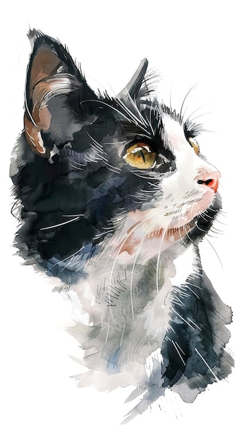 Photo cat watercolor portrait ar 916 style raw job id 3e8c408cf7b447bc89fce5832209d53f