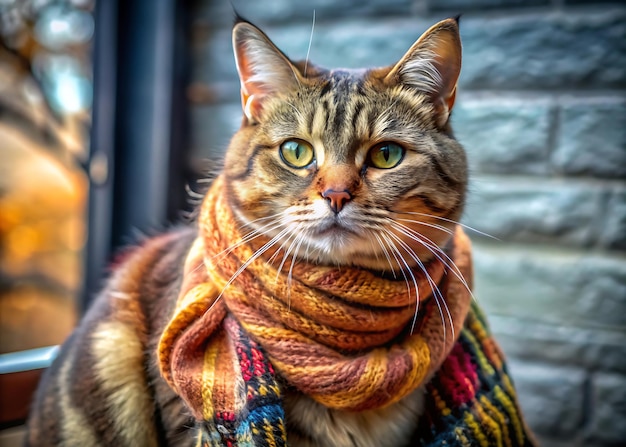 a cat wearing a scarf that says quot the name of the cat quot