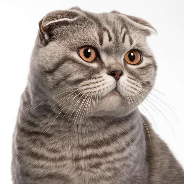 A cat with grey stripes and a black and tan face.