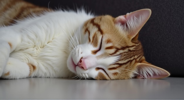 a cat with a pink nose and whiskers