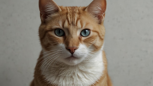 a cat with a white patch on its face