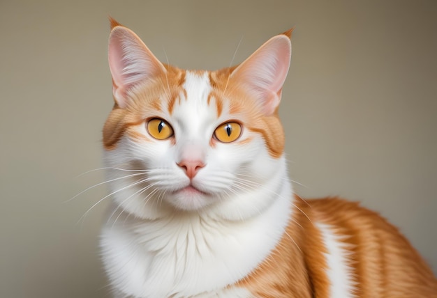 a cat with yellow eyes and a white stripe on its face