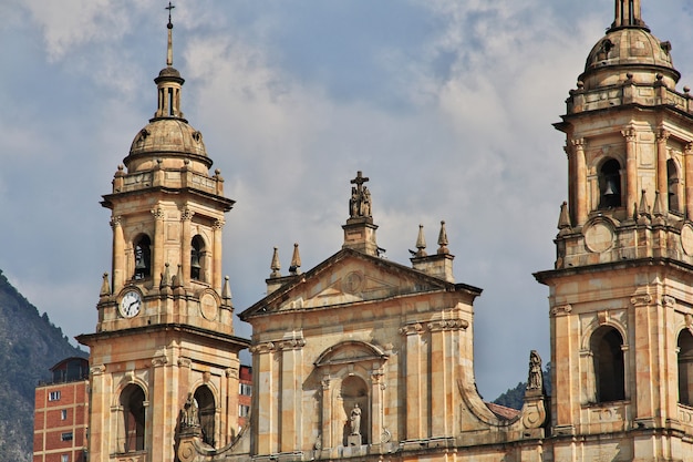 Cathedaral on Bolivar Square in Bogota of Colombia, South America