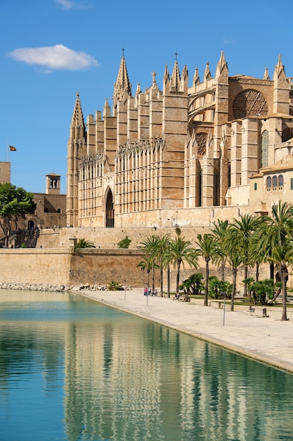 The cathedral of Santa Maria of Palma de Mallorca, Spain