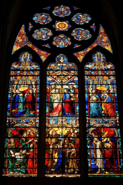 Cathedral stained glass window