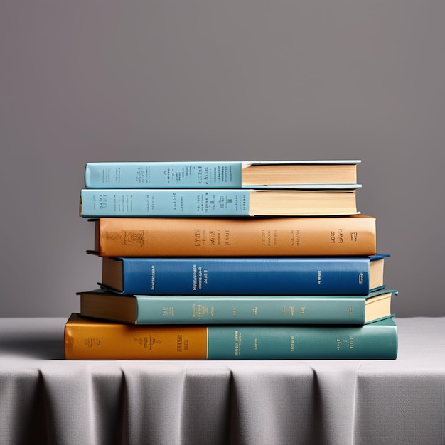 Caucasian girl balancing books on head