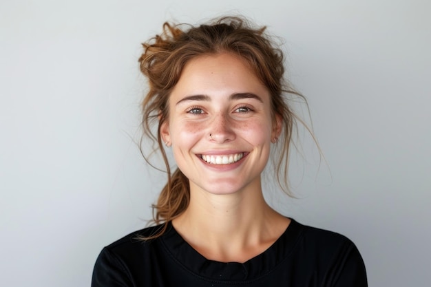 Caucasian person portrait photography smiling