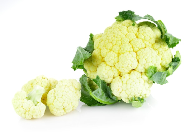 Cauliflower isolated on white background