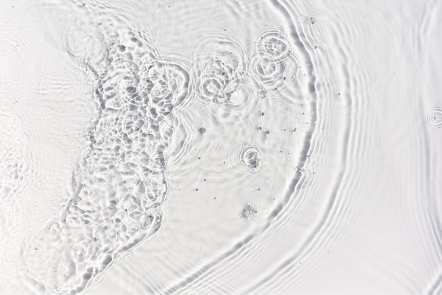 Caustics on water surface. Natural water rippling caustics with sunlight reflections. Water surface