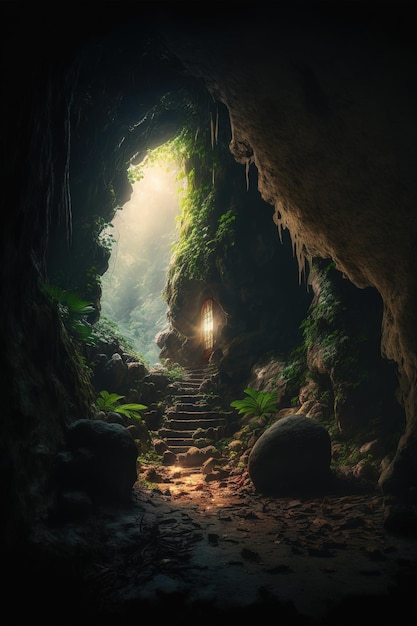 Cave in the nature