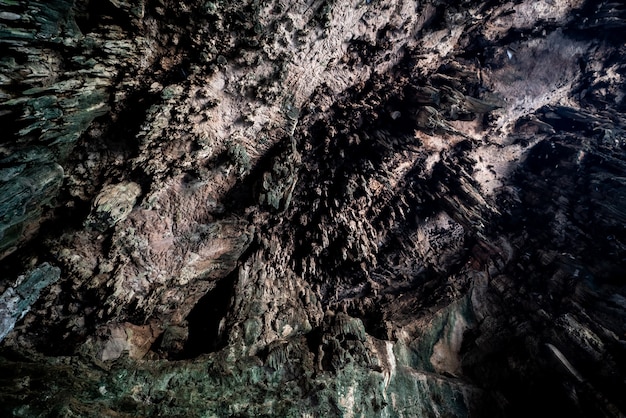 cave with stalactites and stalagmites