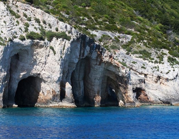 Caves on Zakynthos island, Greece