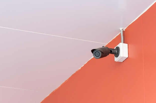 CCTV Security camera on building wall