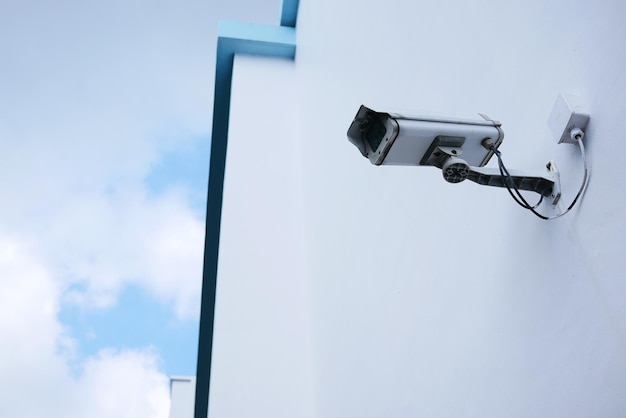 Cctv security camera operating outdoor