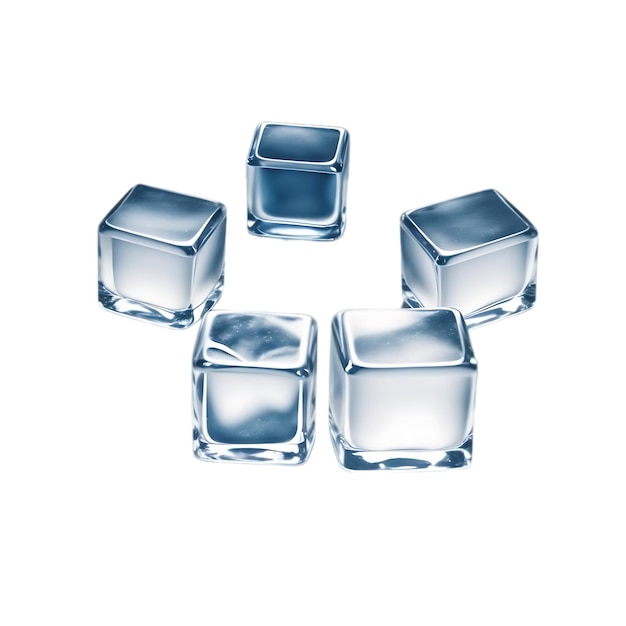 ce cube water glass white cold transparent blue isolated cool clear drink reflection fr