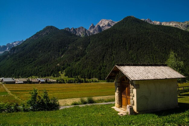 Ceillac queyras in hautes alpes in france